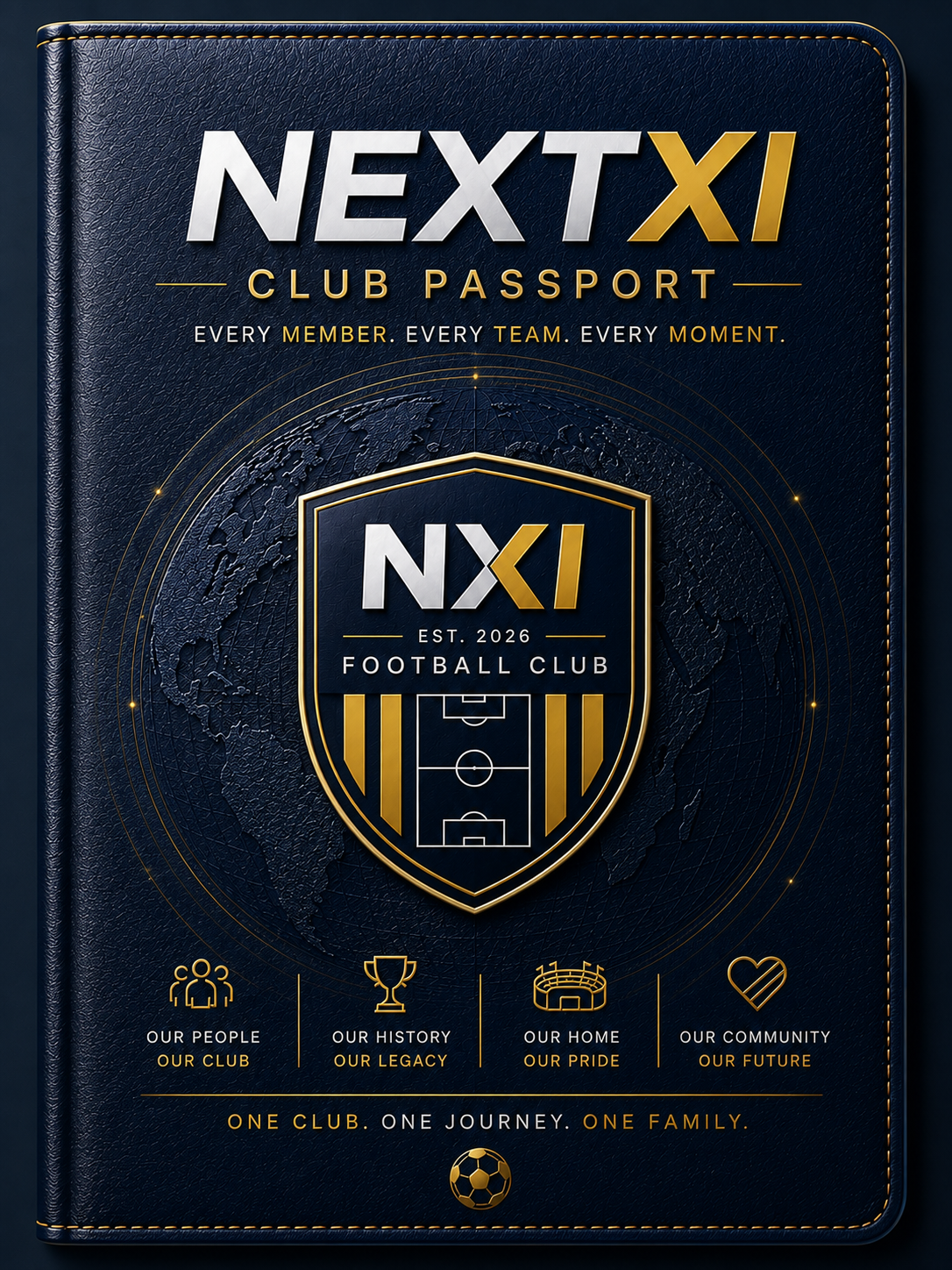 NEXTXI Club Passport permanent digital club identity cover